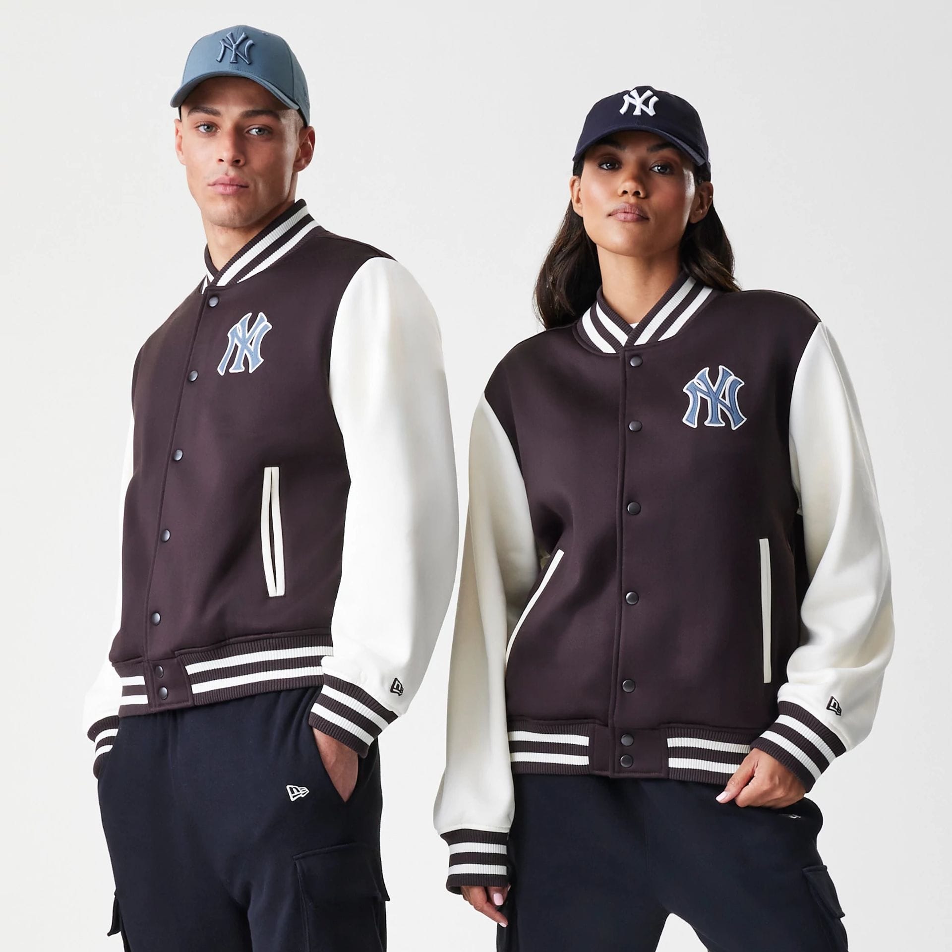 New York Yankees MLB Dark Brown Varsity Jacket-kentox
