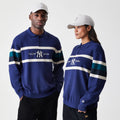 New York Yankees MLB Knit Navy Rugby Shirt-kentox