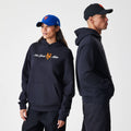 New York Mets MLB Script Black Oversized Pullover Hoodie-kentox