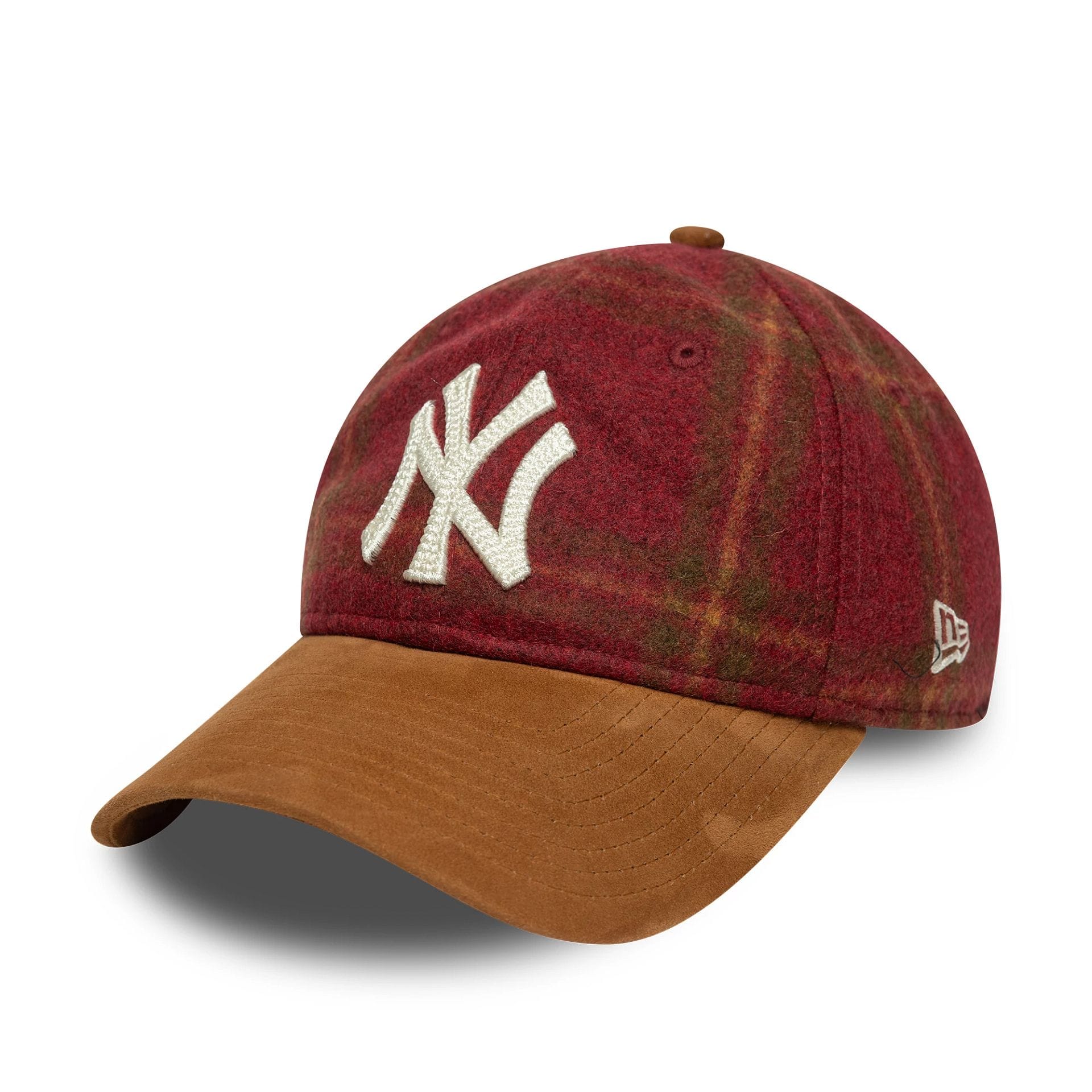 New York Yankees MLB Loden Suede Dark Red 9TWENTY Adjustable Cap-kentox