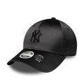 New York Yankees Womens MLB Satin Bow Back Black 9FORTY Adjustable Cap-kentox