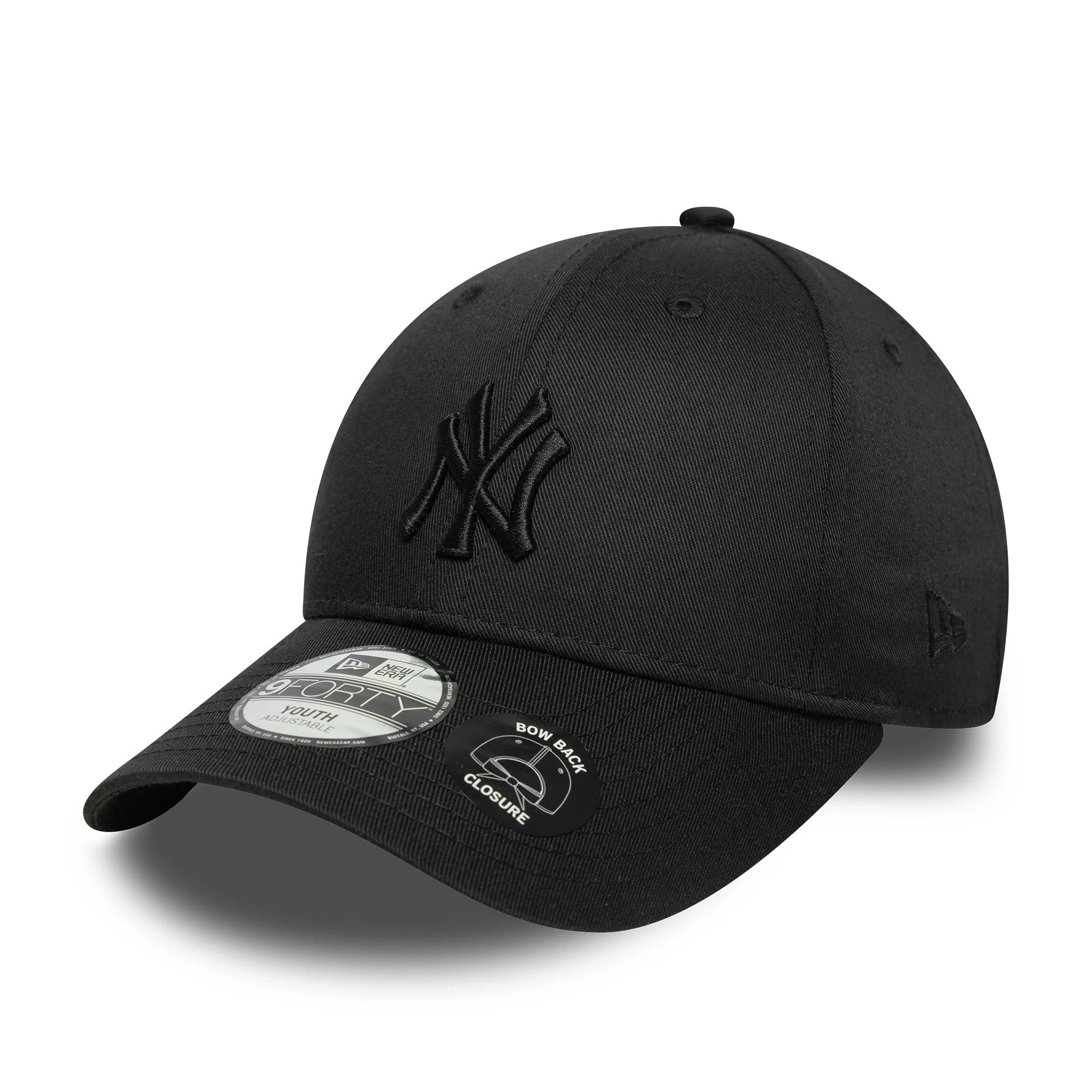 New York Yankees Youth MLB Bow Back Black 9FORTY Adjustable Cap-kentox
