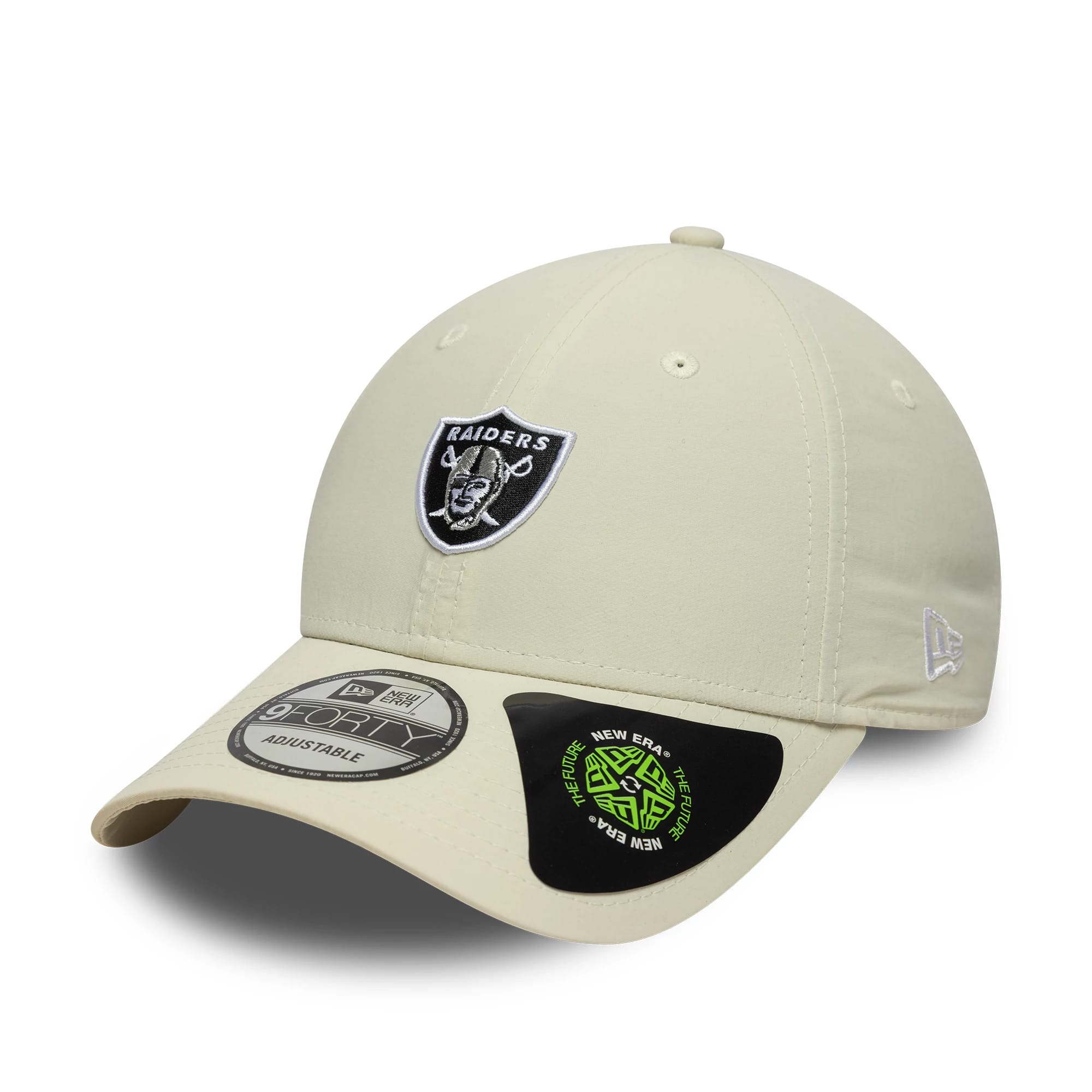 Las Vegas Raiders NFL Recycled Mini Cream 9FORTY Adjustable Cap-kentox