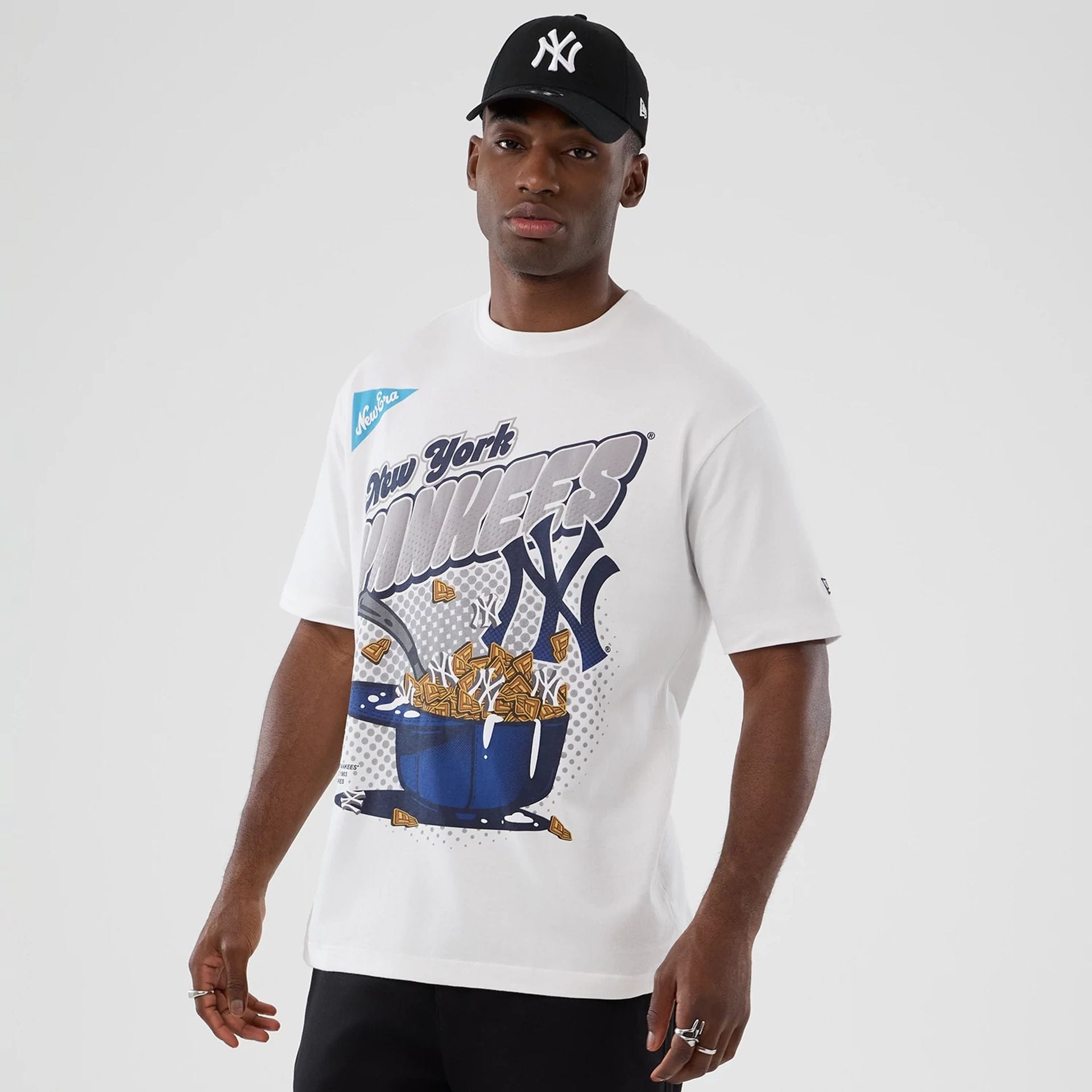 New York Yankees MLB Lifestyle Graphic White T-Shirt-kentox