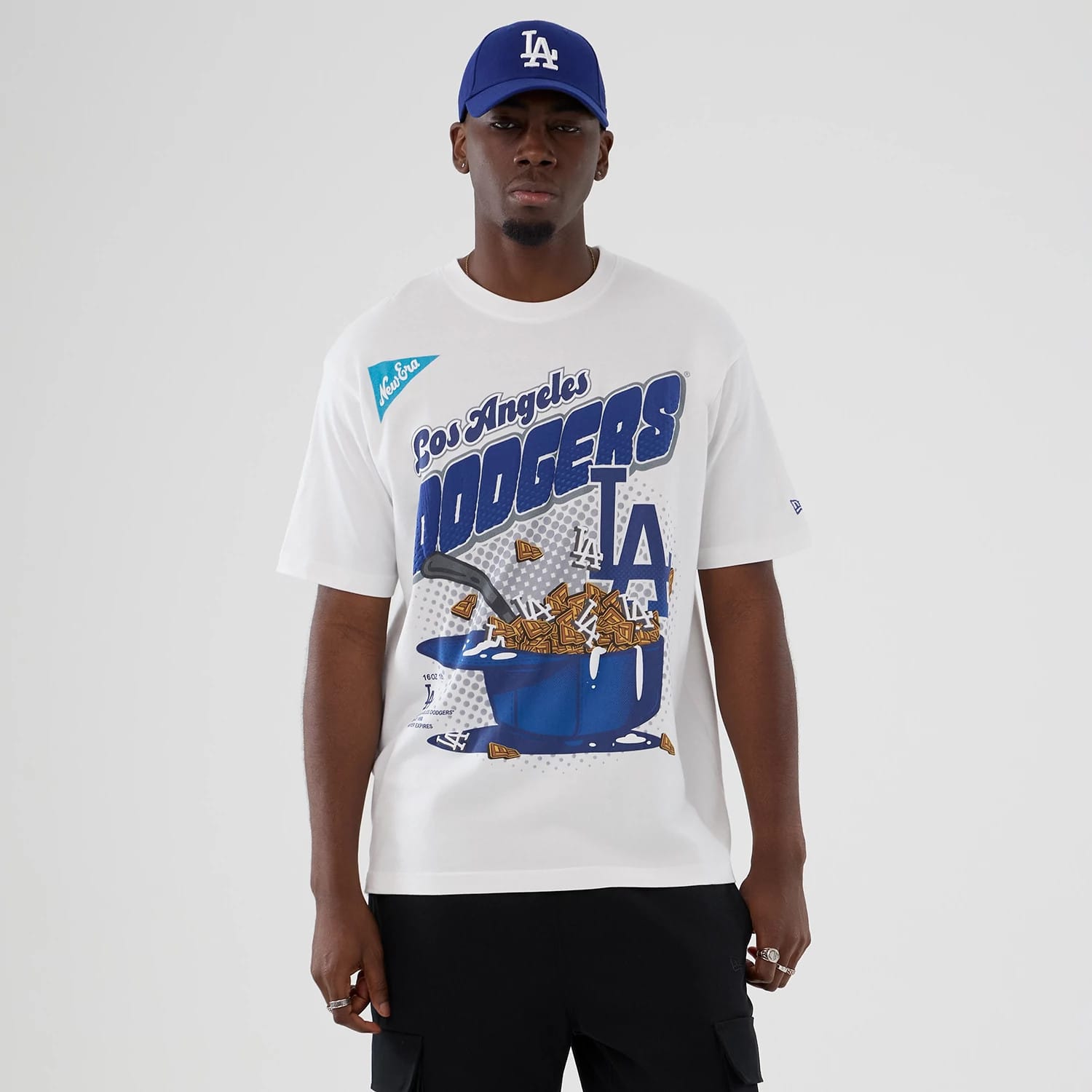 LA Dodgers MLB Lifestyle Graphic White T-Shirt-kentox