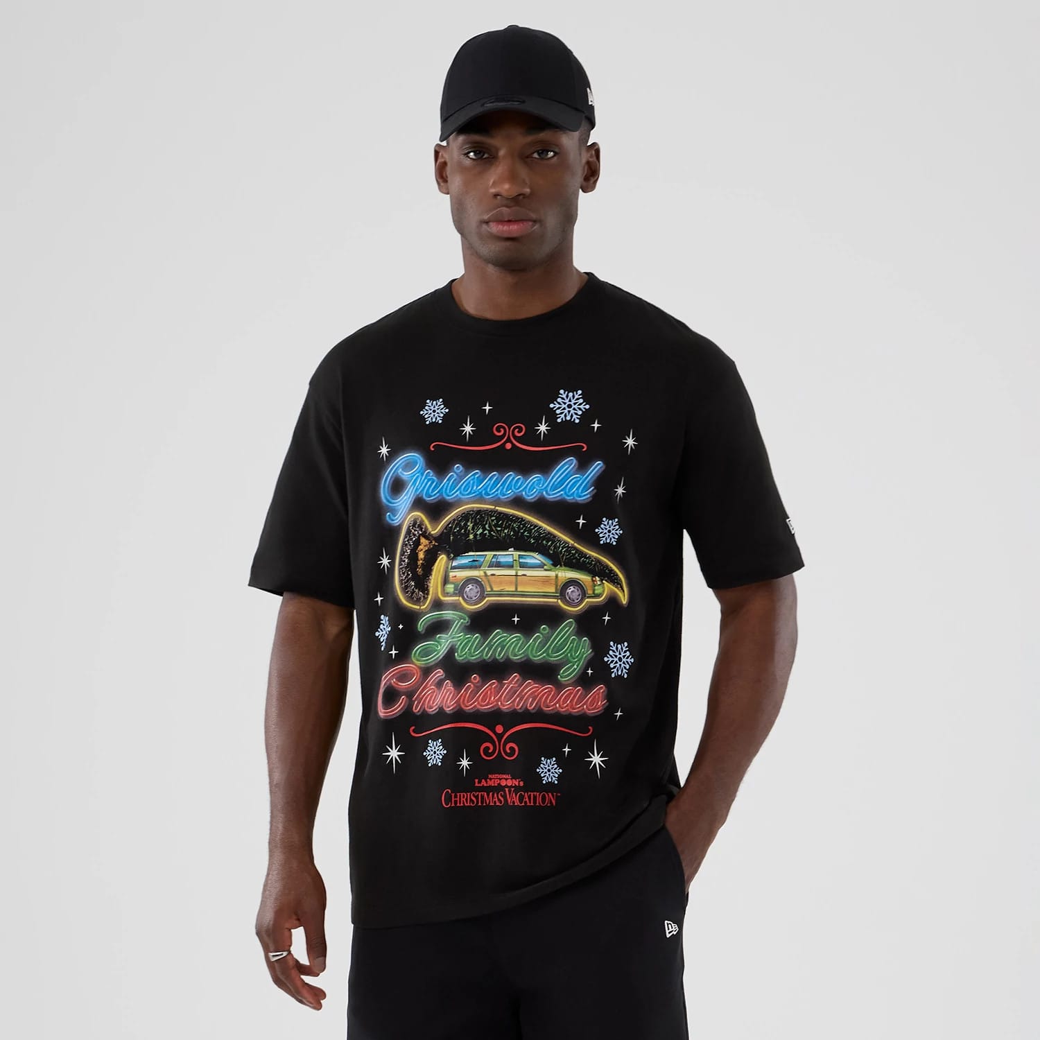 National Lampoon's Christmas Vacation Lifestyle Graphic Black T-Shirt-kentox