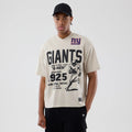 New York Giants NFL Throwback Prep Light Beige T-Shirt-kentox