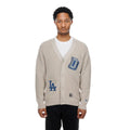 LA Dodgers MLB Throwback Prep Light Beige Cardigan-kentox