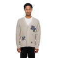New York Yankees MLB Throwback Prep Light Beige Cardigan-kentox