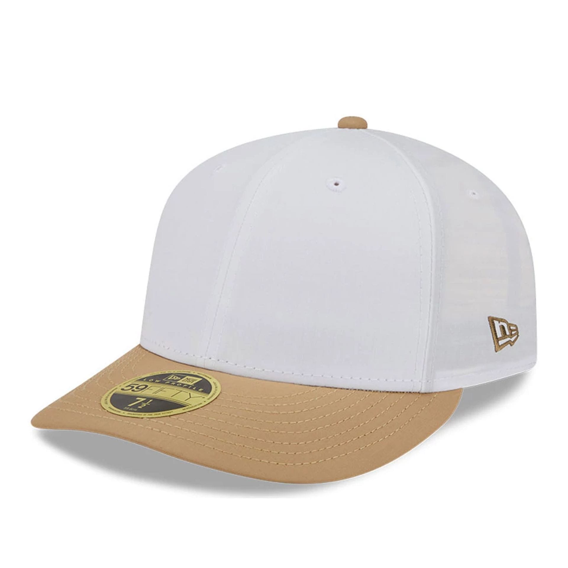 New Era Open White & Beige Low Profile 59FIFTY Fitted Cap-kentox