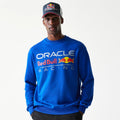 Red Bull Racing Blue Oversized Crew Neck Sweater-kentox