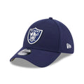 Las Vegas Raiders NFL Lifestyle Navy 39THIRTY Stretch Fit Cap-kentox