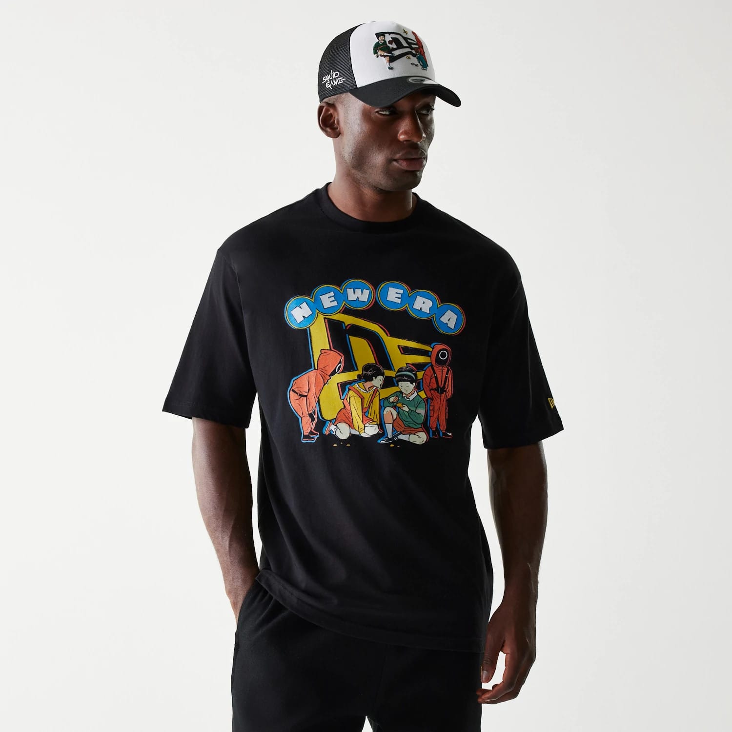 Netflix Squid Game Black Oversized T-Shirt-kentox