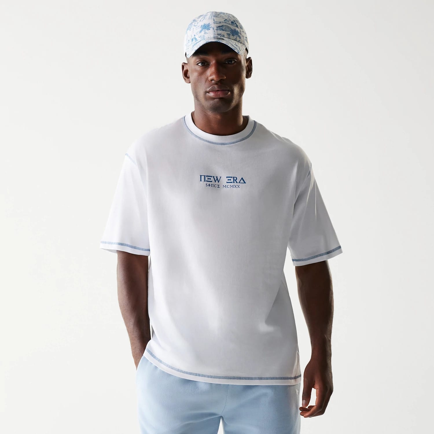New Era Orthodox Church White Oversized T-Shirt-kentox