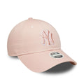 New York Yankees Womens MLB Washed Pastel Pink 9TWENTY Adjustable Cap-kentox