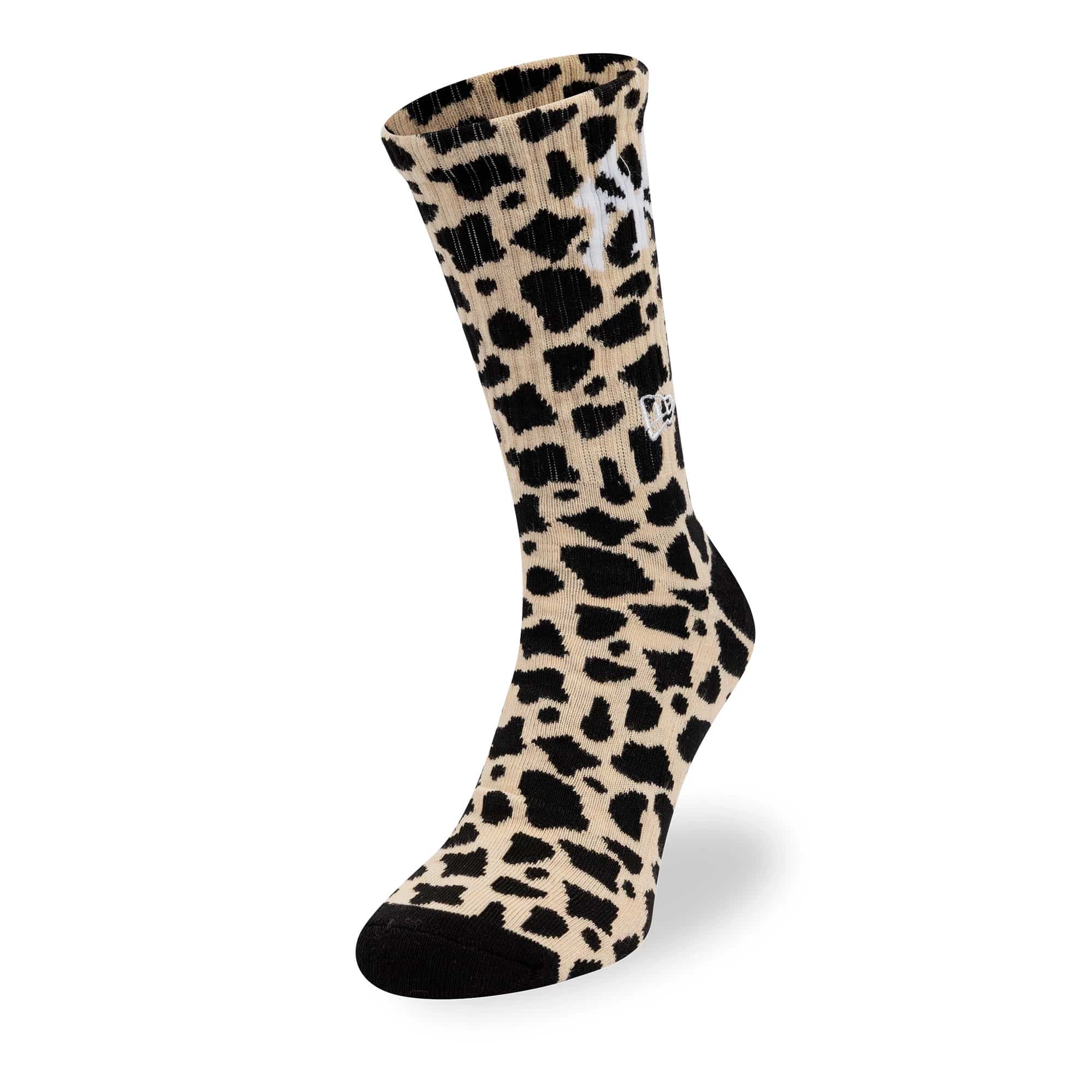 New York Yankees MLB Cow Black Crew Socks-kentox