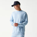 New York Yankees MLB Midi Pastel Blue Oversized Crew Neck Sweater-kentox