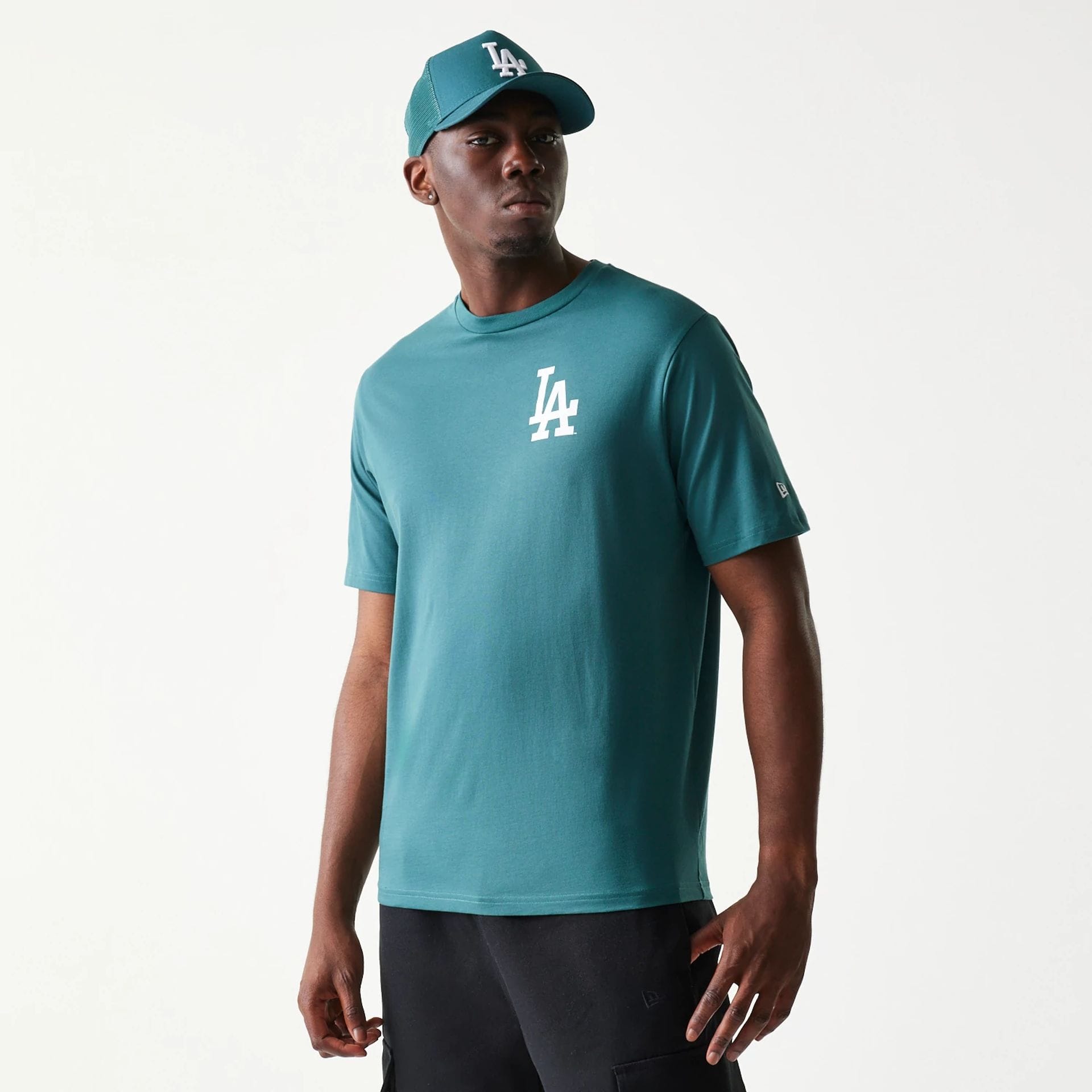 LA Dodgers MLB Food Graphic Dark Green T-Shirt-kentox