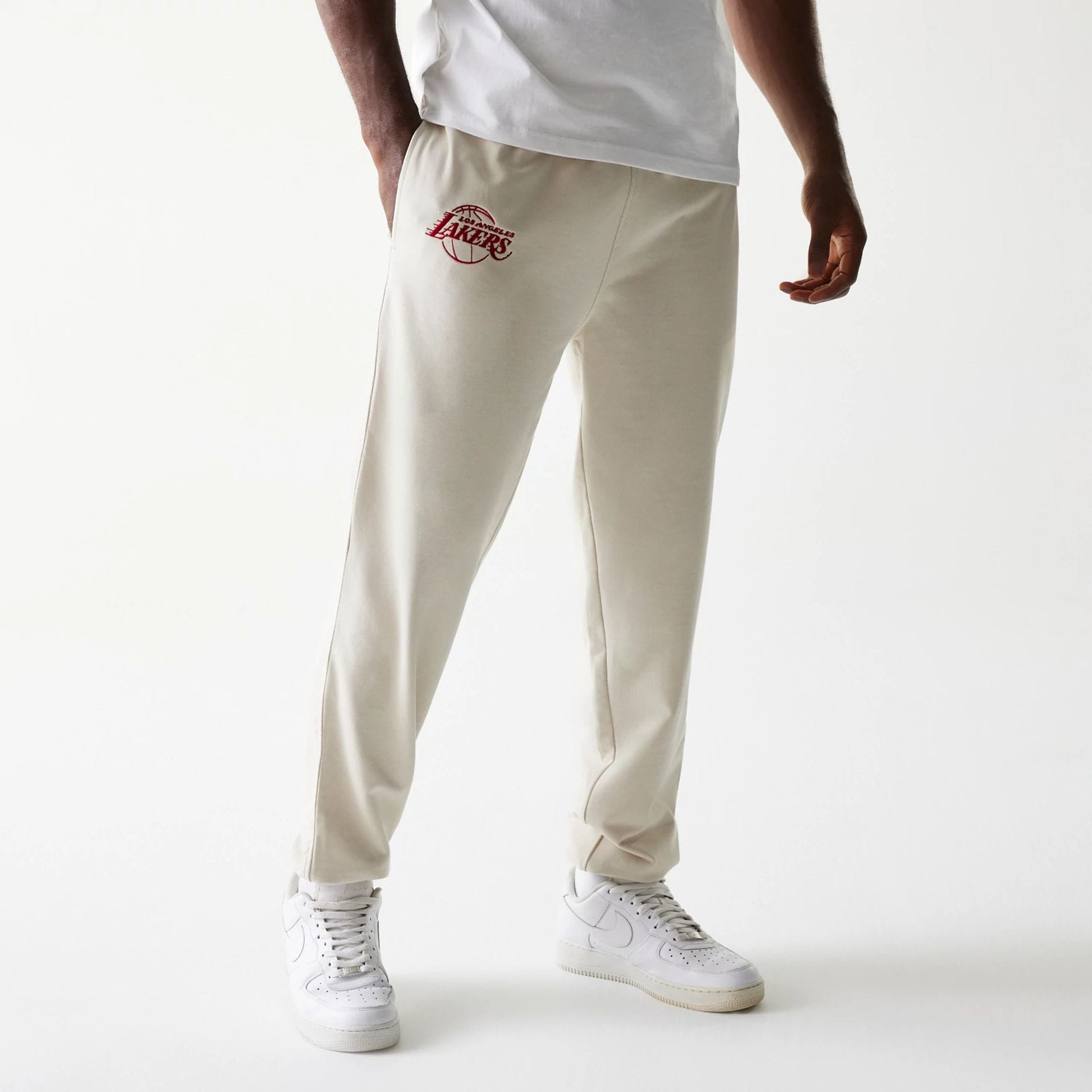 LA Lakers NBA League Essential Cream Joggers-kentox