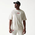 LA Lakers NBA League Essential Cream Oversized T-Shirt-kentox