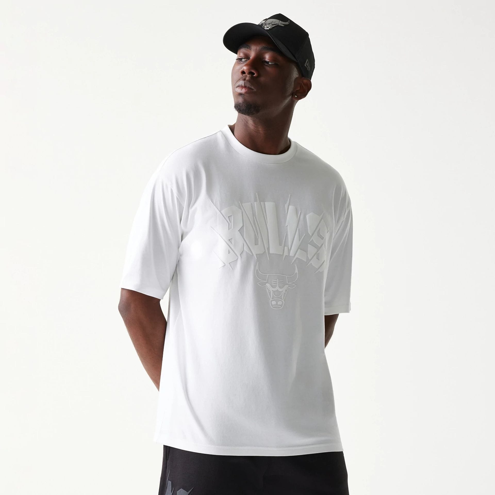 Chicago Bulls NBA White Oversized T-Shirt-kentox