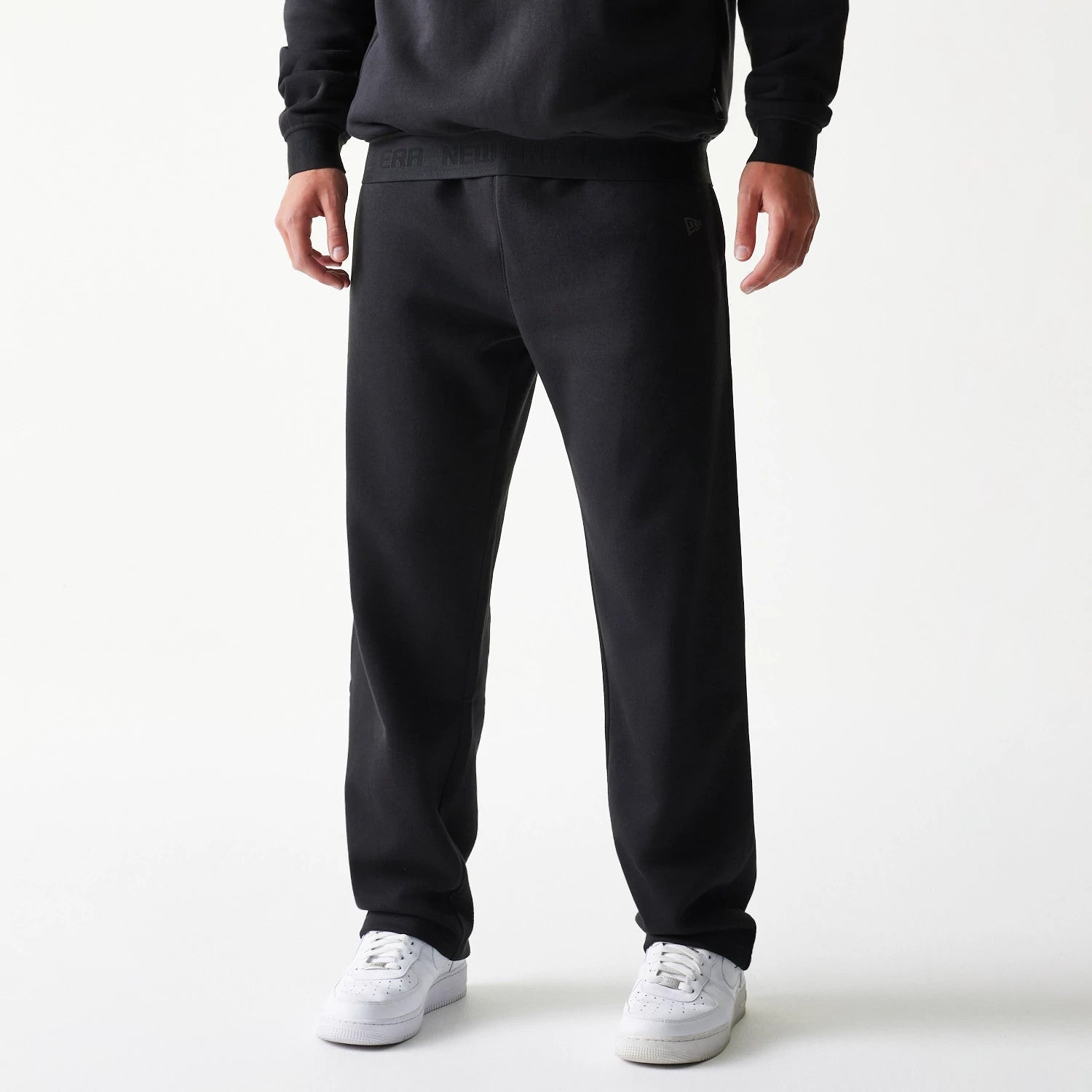 New Era Tech Black Straight Leg Joggers-kentox