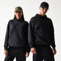 New Era Tech Black Oversized Pullover Hoodie-kentox