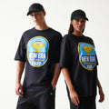 New Era Lemon Fruit Graphic Black Oversized T-Shirt-kentox