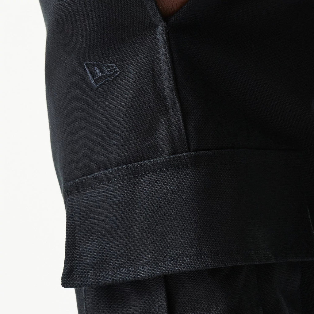 New Era Black Straight Leg Cargo Joggers-kentox