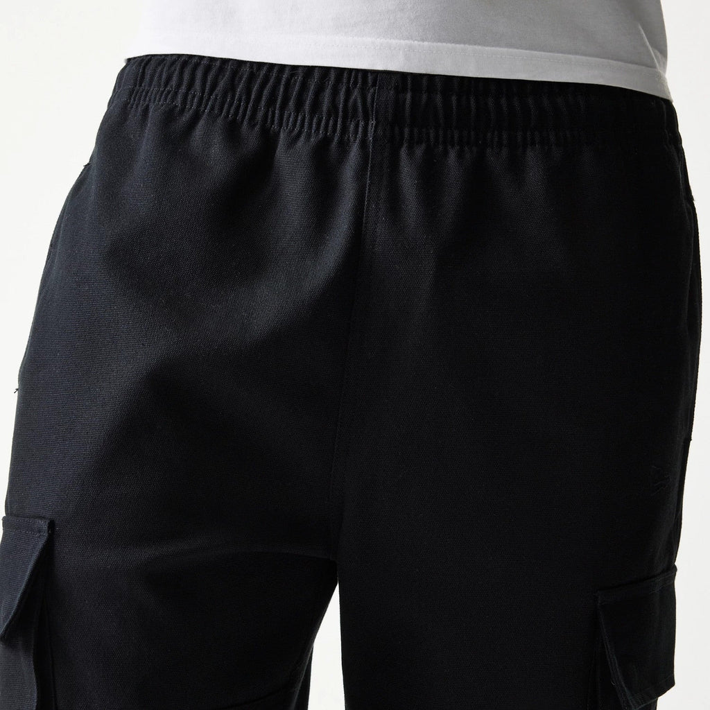 New Era Black Straight Leg Cargo Joggers-kentox