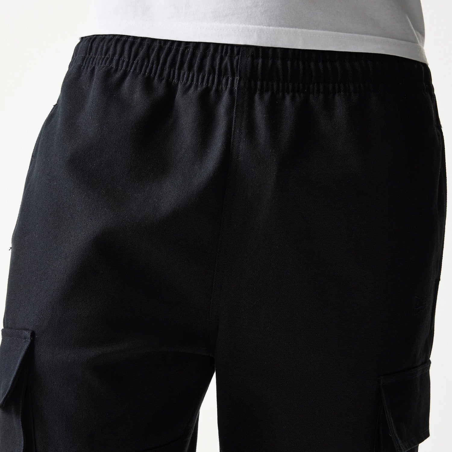 New Era Black Straight Leg Cargo Joggers-kentox