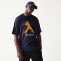 New Era Baseball Player Graphic Navy Oversized T-Shirt-kentox