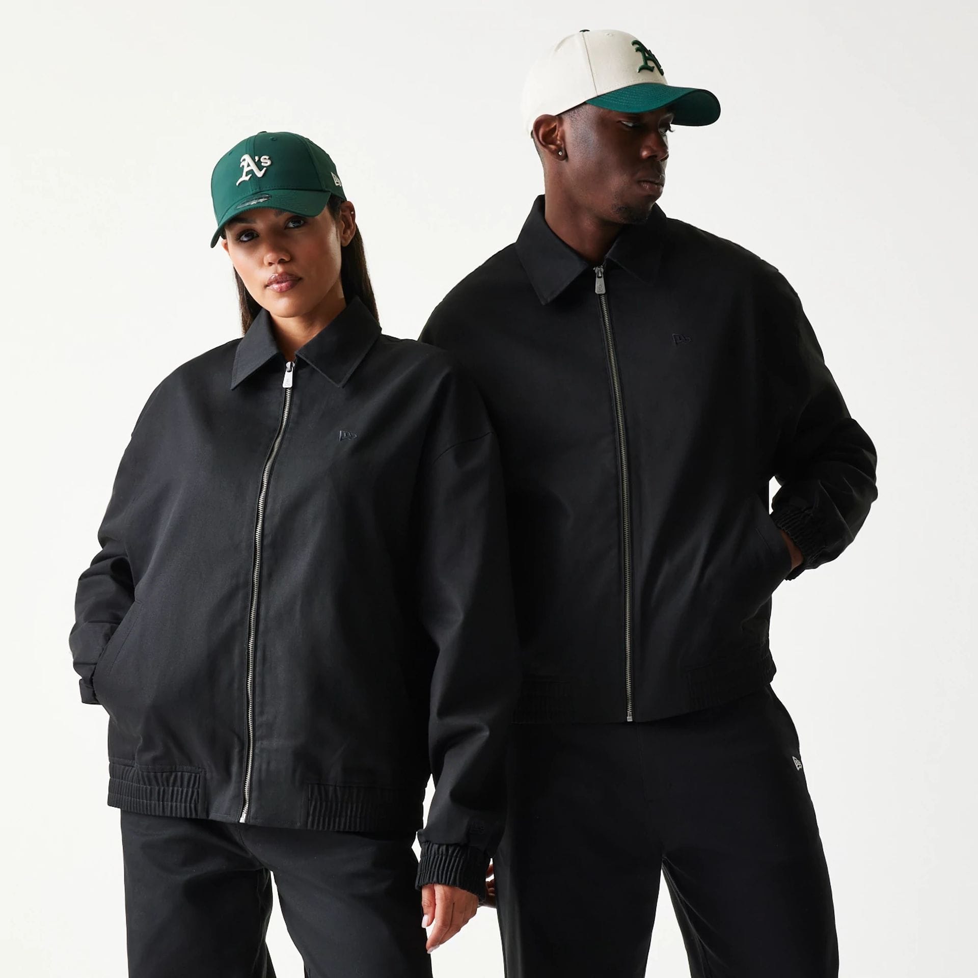 New Era Collared Black Jacket-kentox