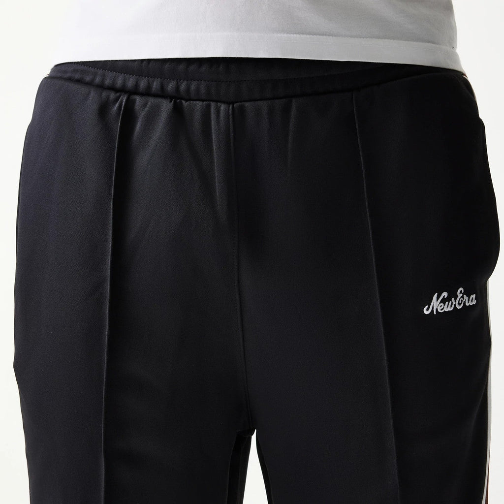 New Era Script Black Straight Leg Joggers-kentox