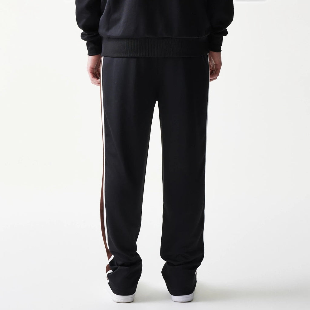 New Era Script Black Straight Leg Joggers-kentox