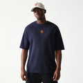 New York Mets MLB Waffle Navy Oversized T-Shirt-kentox