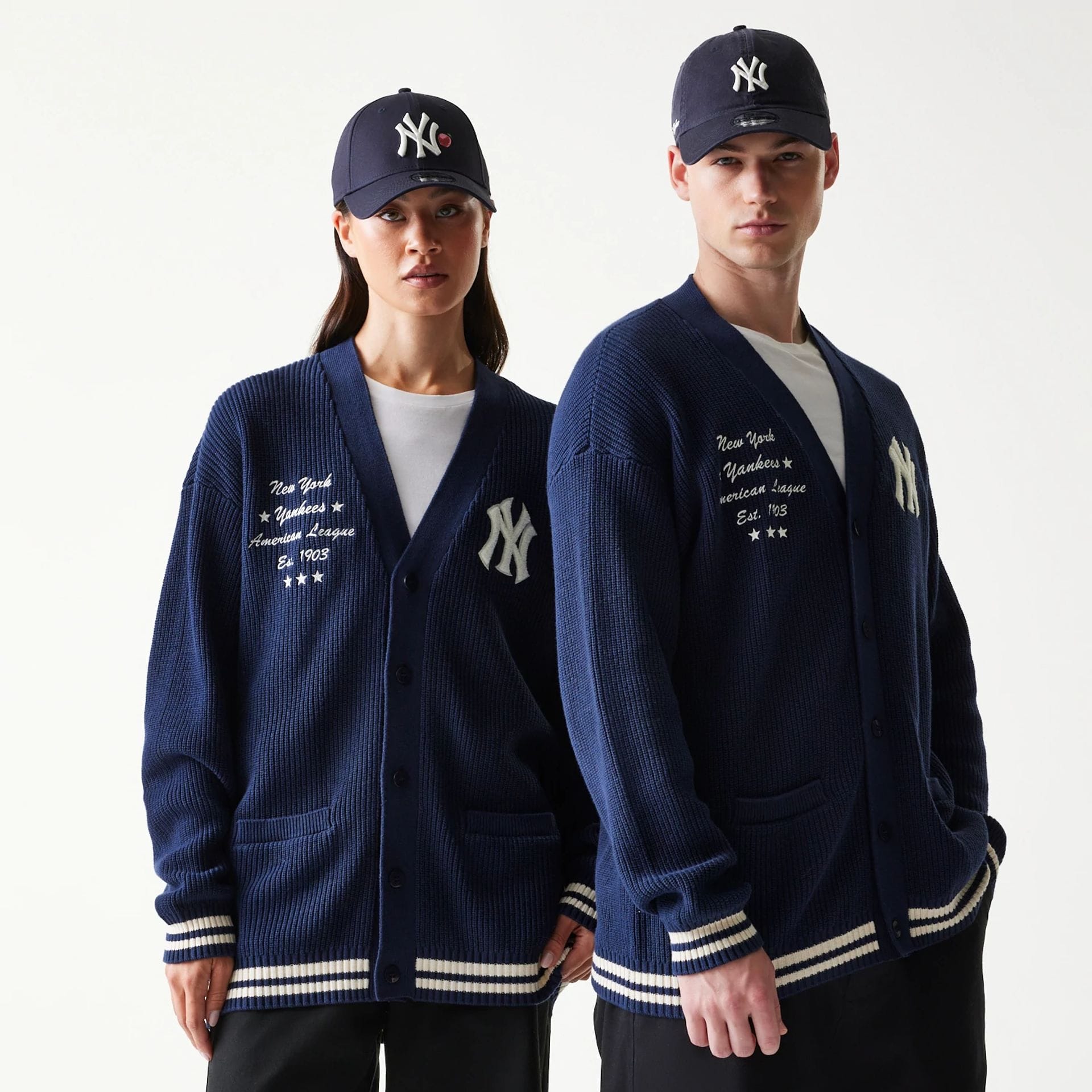 New York Yankees MLB Collegiate Navy Cardigan-kentox