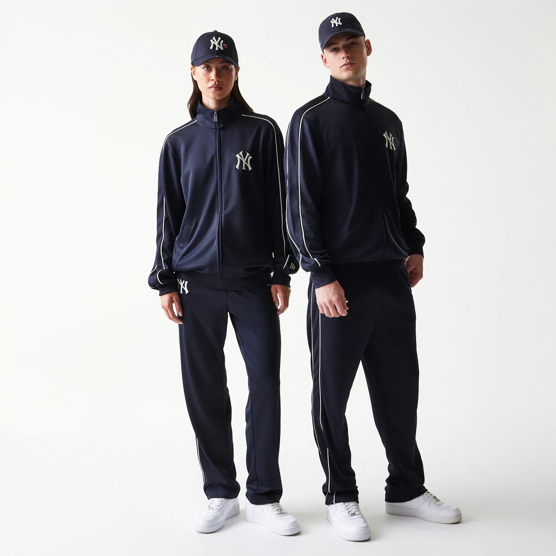 New York Yankees MLB Piping Navy Track Jacket-kentox