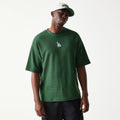 LA Dodgers MLB Waffle Dark Green Oversized T-Shirt-kentox