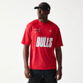 Chicago Bulls NBA Graphic Mesh Red T-Shirt-kentox