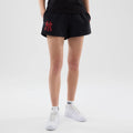 New York Yankees Womens MLB Infill Black Shorts-kentox