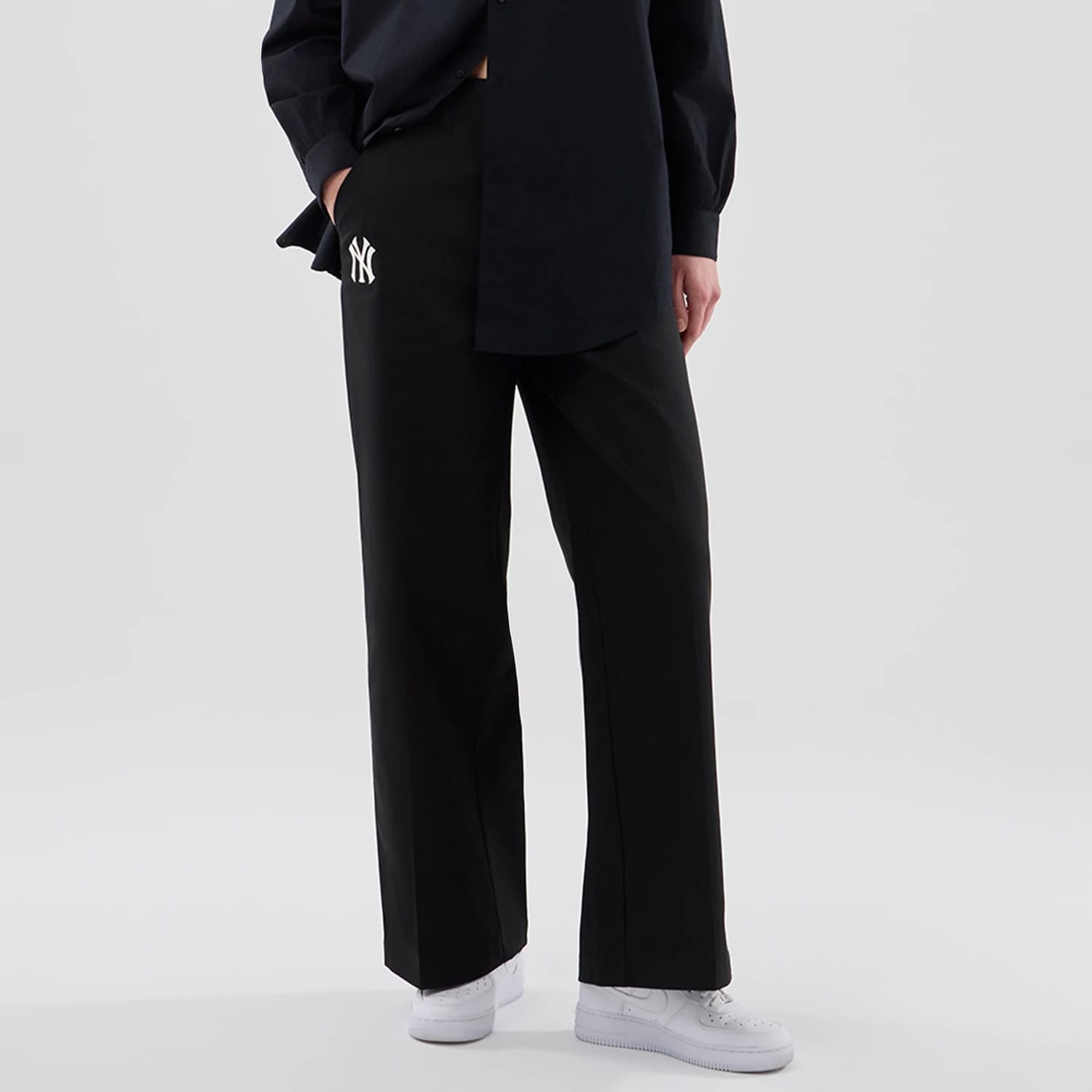 New York Yankees Womens MLB Black Chino Trousers-kentox