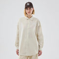 New York Yankees Womens MLB Shirt Cream Long Sleeve Shirt-kentox