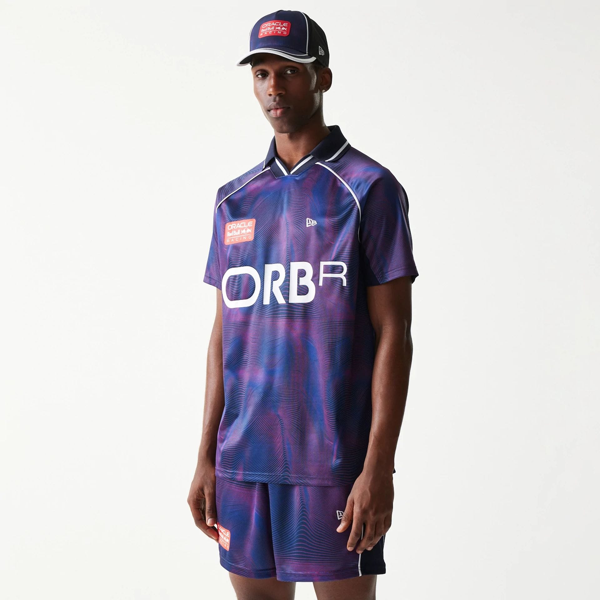 Red Bull Racing All Over Print Dark Blue Football T-Shirt-kentox