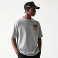 Red Bull Racing Linear Graphic Grey Oversized T-Shirt-kentox