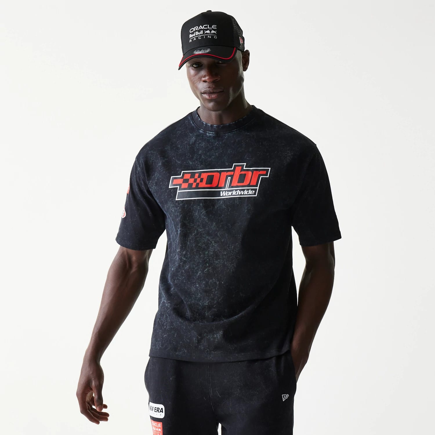 Red Bull Racing Graphic Black Oversized T-Shirt-kentox