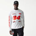 Red Bull Racing Graphic White Long Sleeve T-Shirt-kentox
