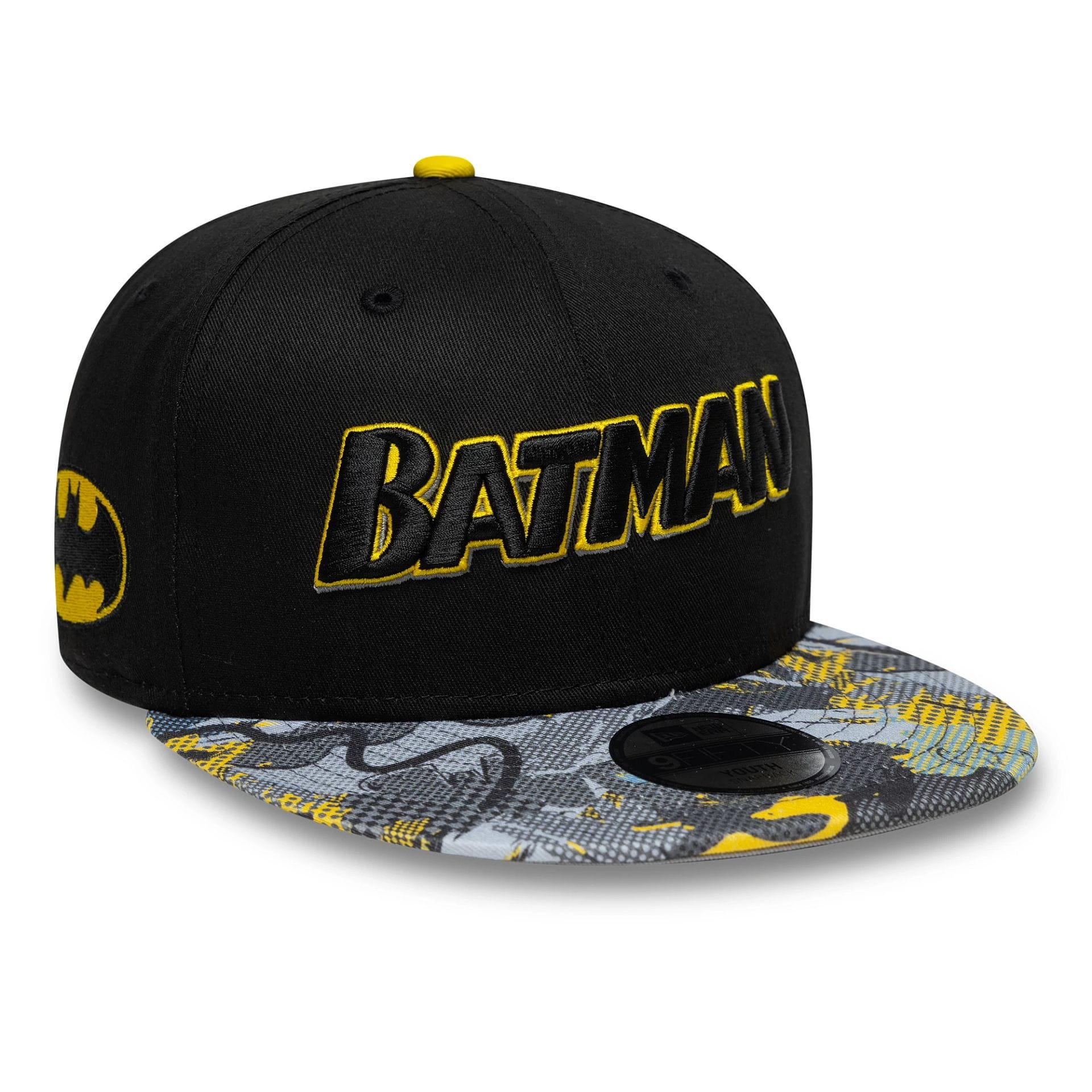 Youth DC Batman Black 9FIFTY Snapback Cap-kentox