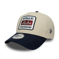 New Era Patch Suede Cream & Navy 9FORTY E-Frame Cap-kentox