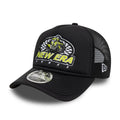 New Era Graphic Black 9FORTY M-Crown A-Frame Trucker Cap-kentox